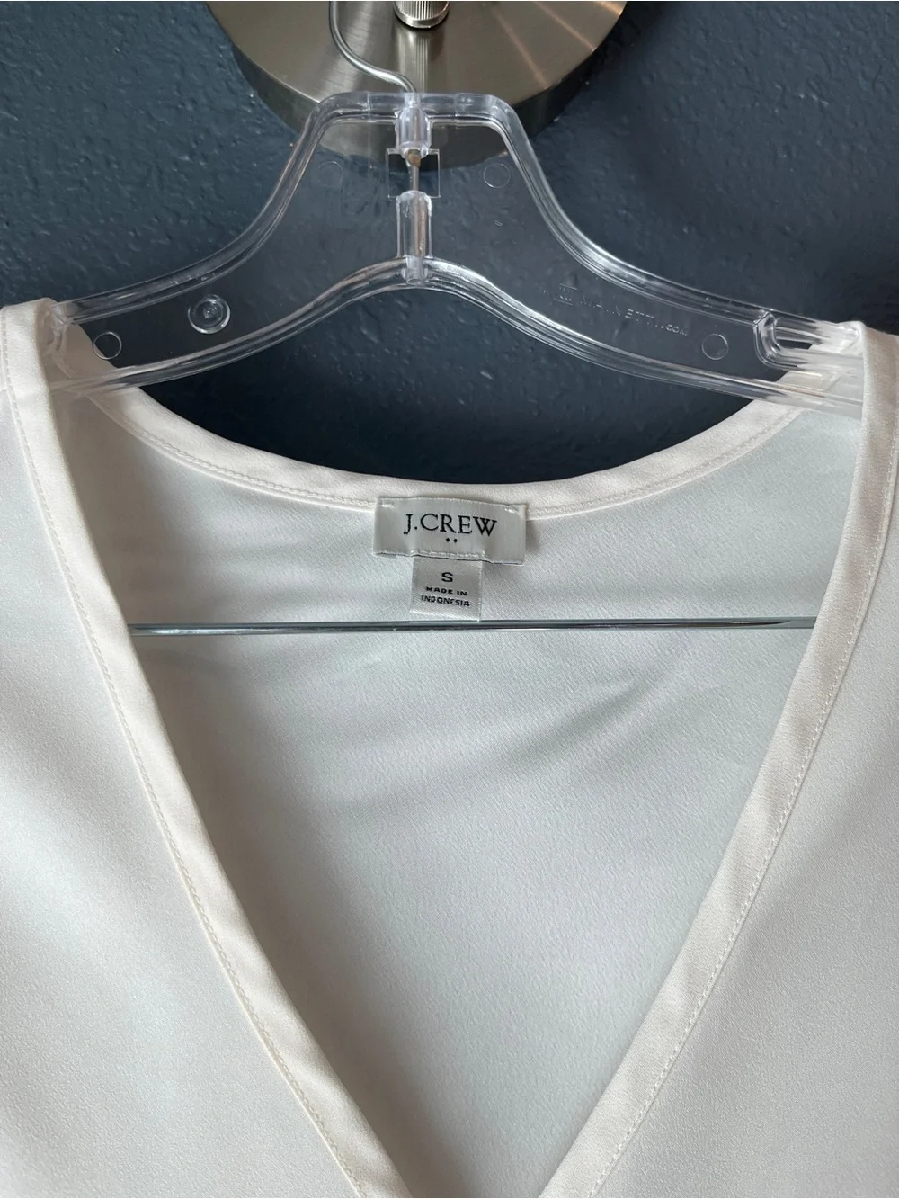 J. Crew Women’s White V-Neck Sleeveless Top